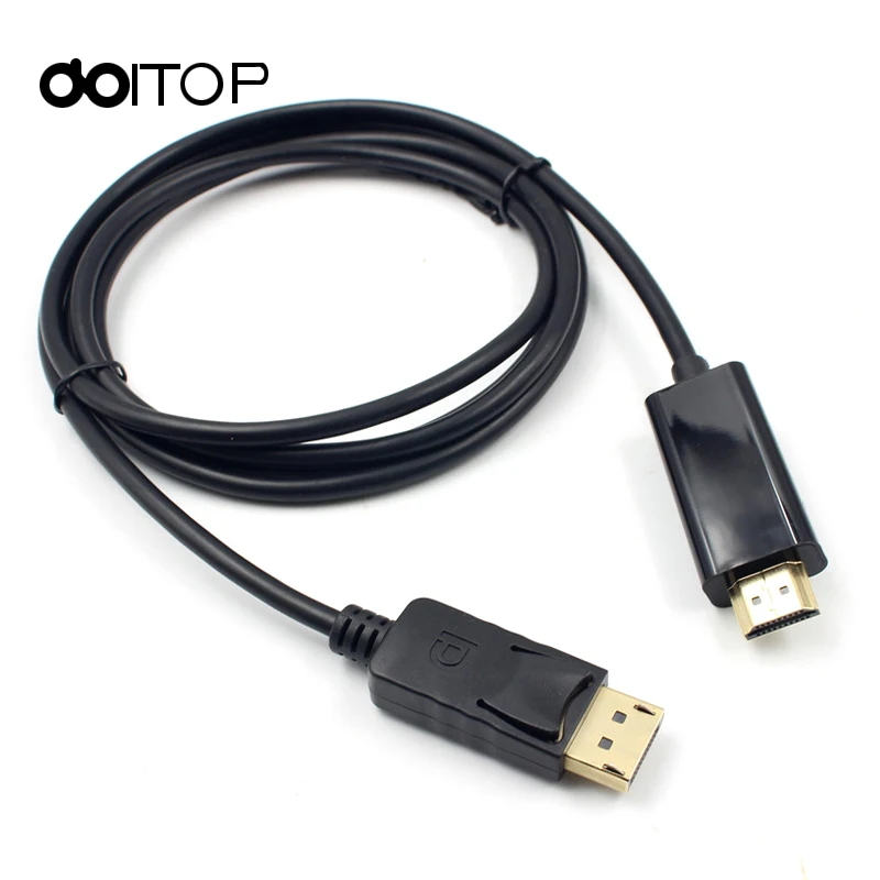 Doitop DP к HDTV конвертер мужчинами аудио видео кабель HD 1080 P DisplayPort Кабель-адаптер для