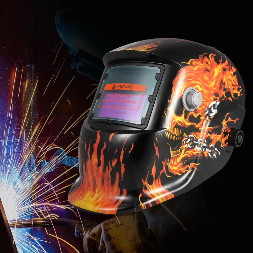 

Solar Energy Welding Helmet Auto Darkening Welding Helmets Welder TIG MIG Grinding Mask Robot Style