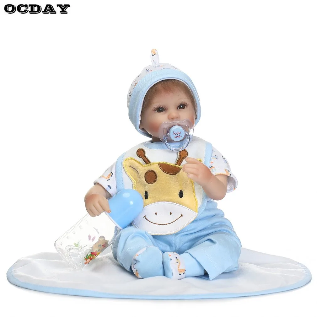 

16 Inch Lovely Reborn Baby Doll Full Body Soft Silicone Vinyl Baby Doll Toys Lifelike Newborn Playmate Gift Girl Alive Doll Toy