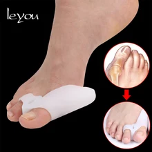 Leyou 1-5 пар исправление шишки на ноге разделитель для пальцев уход за пальцами силиконовый гель для ухода за кожей ног корректоры большого пальца ноги