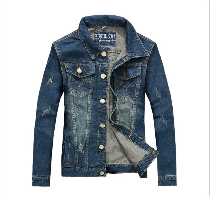 Sales Hot High end Denim Jacket Slim Outerwear Lon...