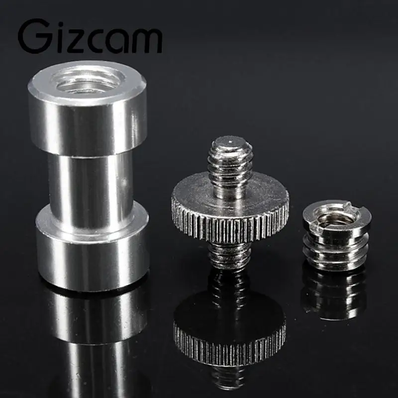 

6 In 1 1/4" 3/8" Monopod Tripod Screw Mount Bracket Holder Camera Spigot Adapter