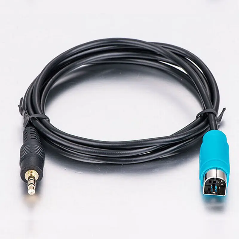 

for iPhone iPod MP3 3.5mm AUX Cable Audio Connection Cord for ALPINE KCE-236B IDA-X200 3.5 mm Plug to KCE-236B Interface Cable