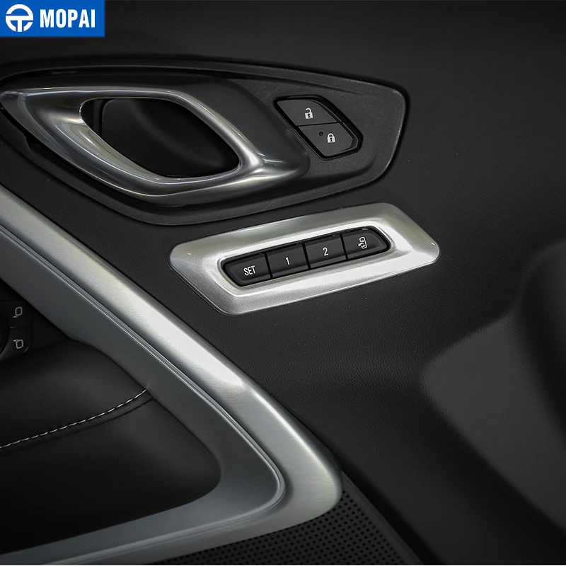 MOPAI, автомобильное запоминающее устройство, кнопка переключения, украшение, кольцо, покрытие, наклейки для Chevrolet Camaro+, автомобильные аксессуары, Стайлинг
