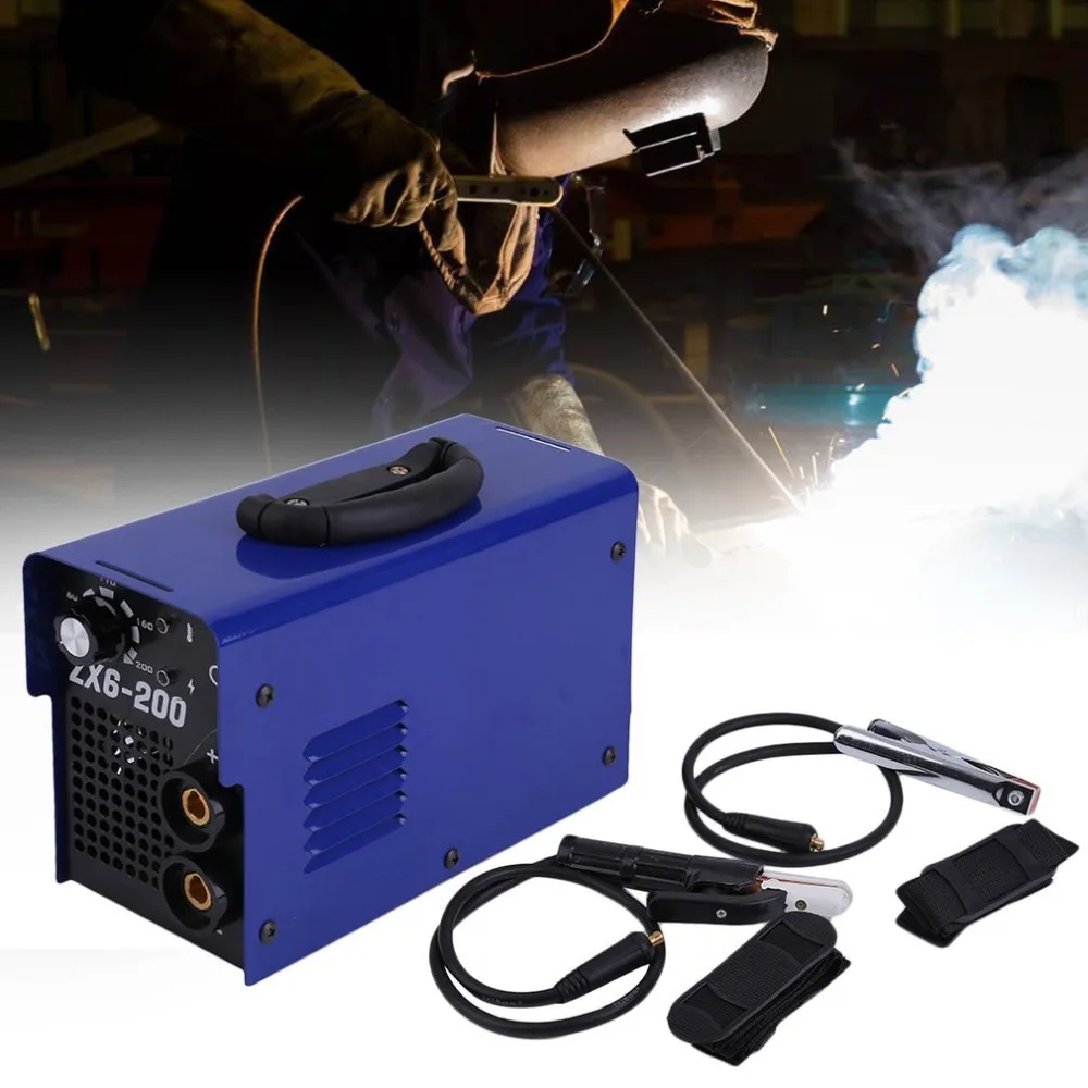 

Professional MMA Continuous Soldering Welding Machine ZX6-200 Manual Equipment PWM Control 220V Weldering Accessory EU Plug