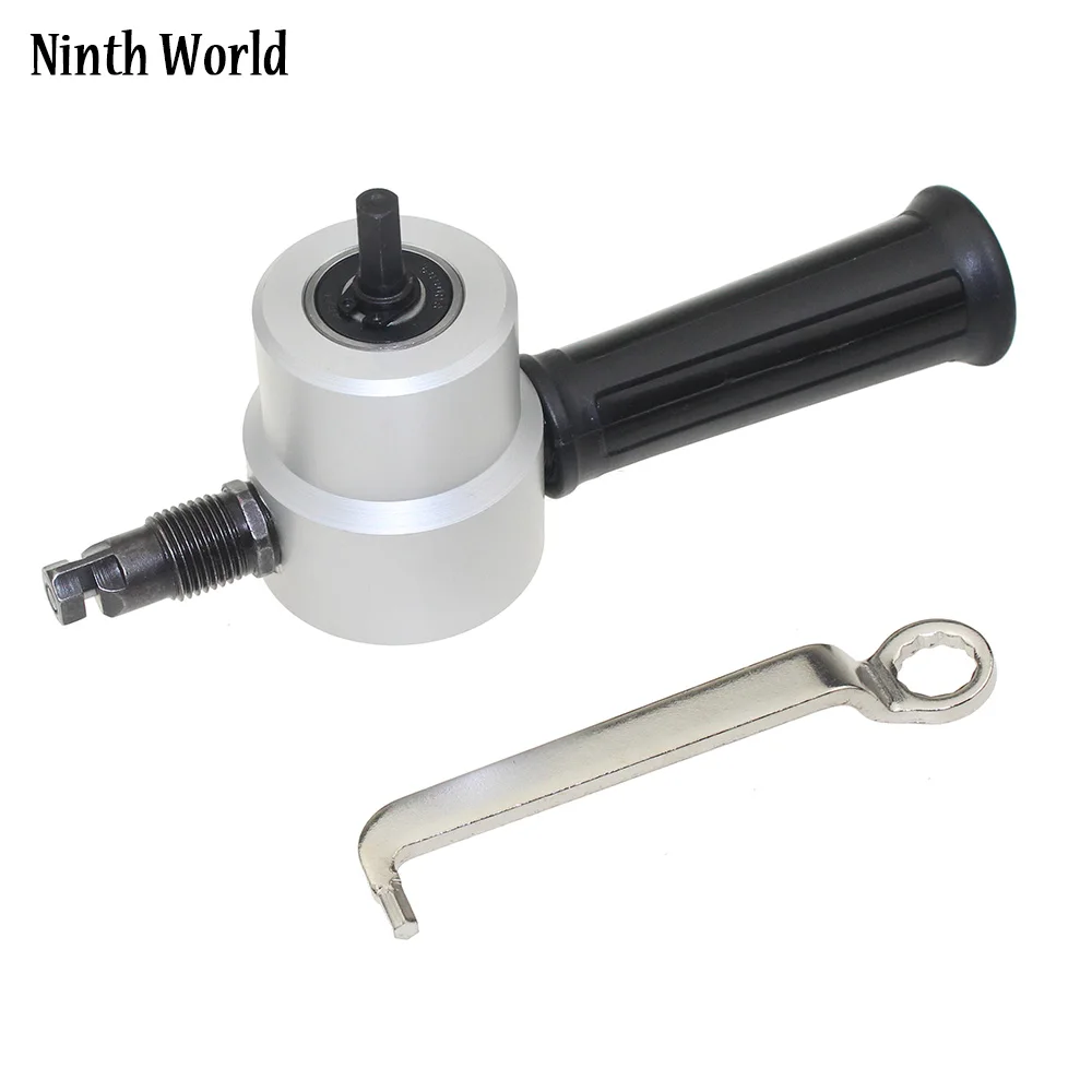 Ninth World 360 Degree Rotary Double Head Metal Sheet Nibbler Cutter Drill Attachment Cutting