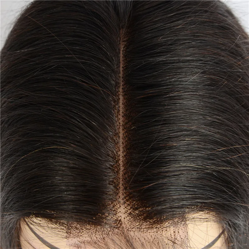 Sunnymay 2x6 глубокая средняя часть кружева закрытие малазийские девственные волосы части Топ Кружева Закрытие blecked узлы