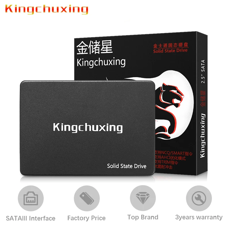 Kingchuxing SSD 2,5 жесткий диск 120 ГБ 128 ГБ 256 ГБ 360 ГБ 480 512 1 ТБ 2 ТБ НОУТБУК 2,5 ''SATA III 3 жесткий диск SSD внутренней