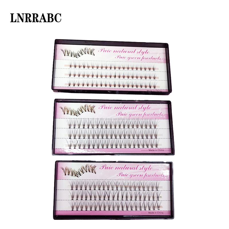

Professional 60 Bundle/Set False EyeLashes Natural Long Extension Kits Individual Cluster Natural Long Grafted Fake Eyelash