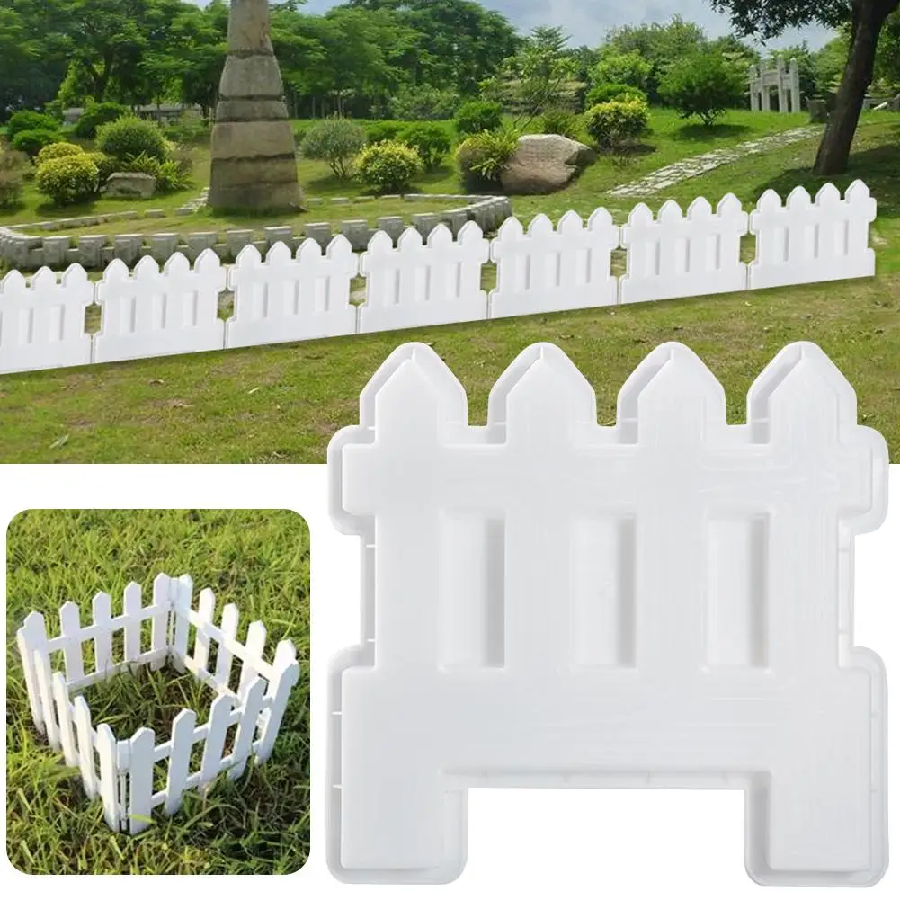 

Small Fence Plastic Mold Concrete Cement Garden Fence Mould Swimming Pool Tiles Paving Mold Gardening Supplies