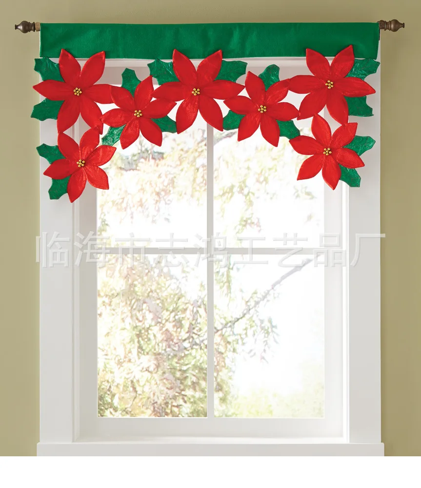 

Christmas Petal Curtain Decorations Household Supplies New Style of 2019