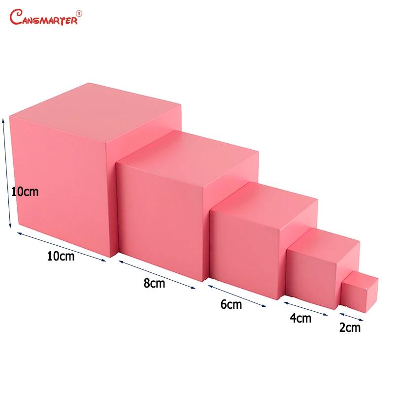 Montessori Math Toys and Games Pink Tower 5 Steps Brown Stairs for Children Educational Toys Montessori Home Preschool LT062-3 Montessori Math Toys and Games Pink Tower 5 Steps Brown Stairs for Children Educational Toys Montessori Home Preschool LT062-3