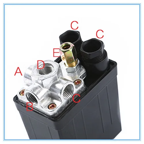 Сверхмощный воздушный компрессор регулятор давления клапан 90 PSI-120 PSI воздушный компрессор переключатель управления - Цвет: 4A
