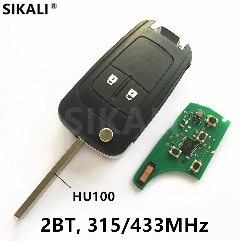 

2 Buttons Remote Car Key for Chevrolet Malibu Cruze Aveo Spark Sail Keyless Entry Transmitter 315MHz/433MHz