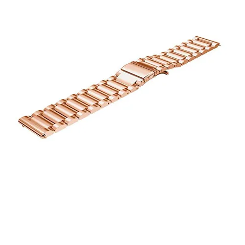 Ремешок для samsung Galaxy wacth 46 мм gear S3 amazfit gtr 47 мм huawei watch gt ремешок из нержавеющей стали 22 мм ремешок для часов babracelet - Цвет ремешка: Rose Gold