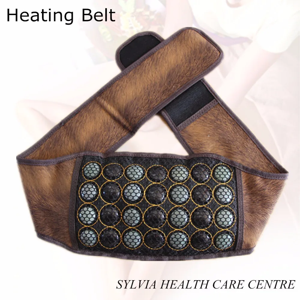 Jade health therapy electronic heating belt tourmaline Therapy heating jade belt Massage Heat Jade Belt body care beauty tourmaline heating belt neck shoulder massage heating pad health care massage belt with tourmaline stone
