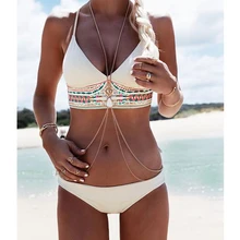 2016 Gold Color Body Chain Necklace Women Bikini Accessories Beach Sexy Waist Belly Chains Bijoux Body Jewelry