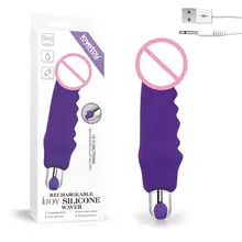 G Spot Dildo Vibrator for Women Dual Vibration Silicone Waterproof Female Vagina Clitoris Massager Sex Toys For Women 16.5x3cm
