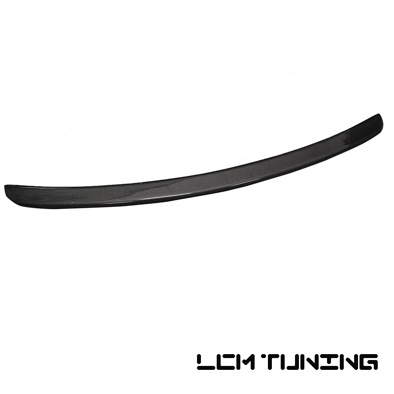 

For Audi A4 B8 2009 2010 2011 2012 Carbon Fiber Rear Trunk Lid Spoiler- black