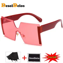 2019 Square Oversized Sunglasses Women Fashion Rimless Sun Glasses Lady Brand Designer Vintage Shades Gafas Oculos de sol UV400 2019 Square Oversized Sunglasses Women Fashion Rimless Sun Glasses Lady Brand Designer Vintage Shades Gafas Oculos de sol UV400