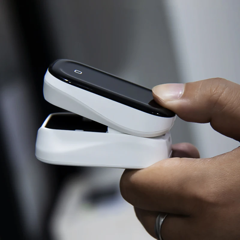 Skup BOXYM medyczny pulsoksymetr napalcowy OLED dotykowy pełny ekran tętno krwi tlen serca Monitor Oximetro de dedo Saturometro Monitor