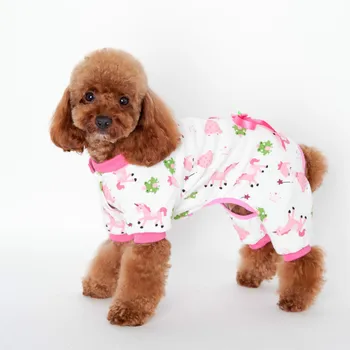 

2 PCS/LOT 100% Cotton Dog Pajamas Pet Puppy Jumpsuit Tracksuit Soft Clothes Apparel S-XXL