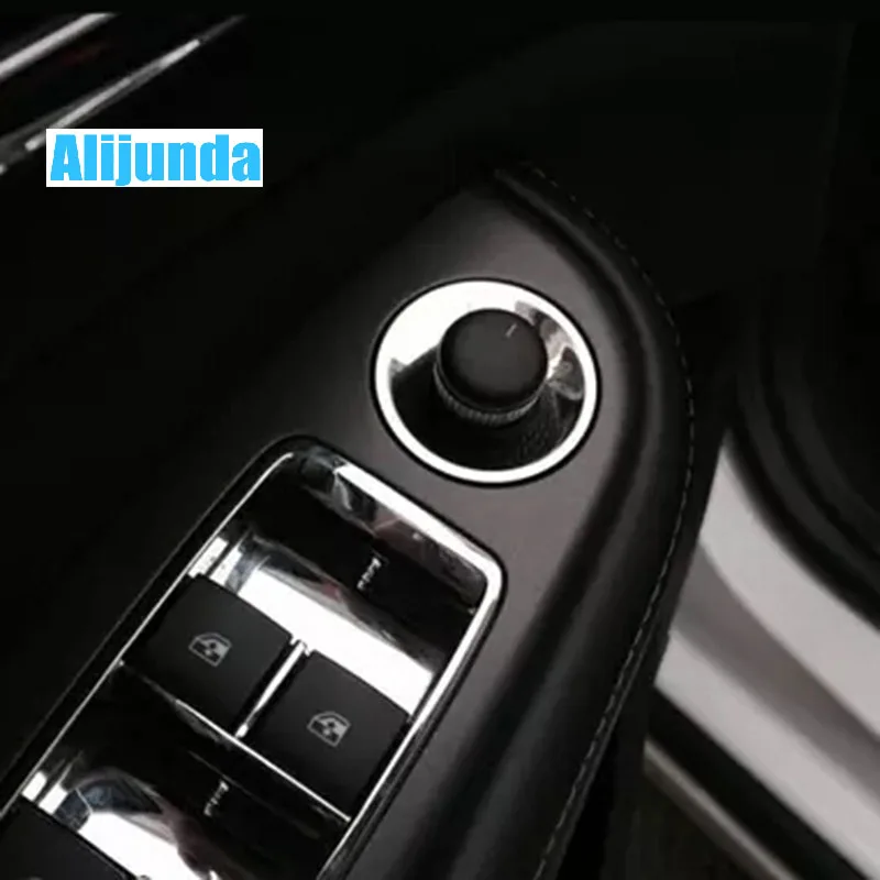 

For Opel Mokka Chevrolet Cruze Malibu Buick Excelle Stainless steel Rearview Mirror Switch Knob Decoration sequins Car styling
