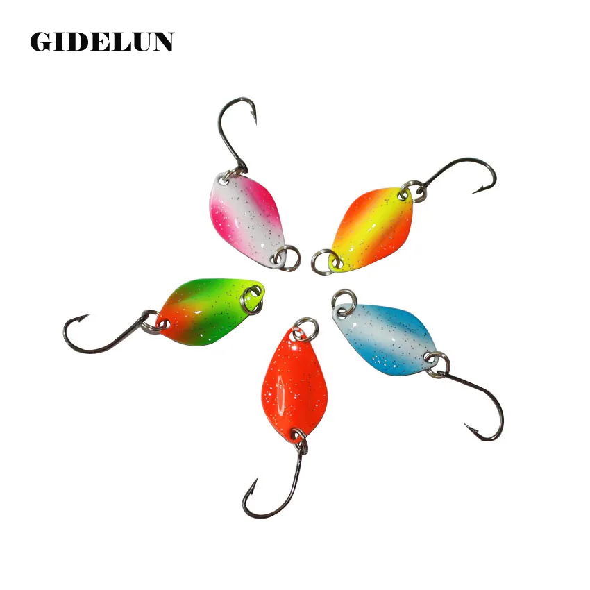 

hot selling spoon fishing lure 2.5cm 2g metal bait isca artificial fishing bait pesca fishing tackle trout lure