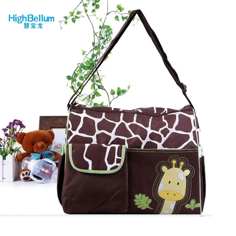 

Mummy Bag Diagonal Shoulder Large Capacity Baby Diaper Nappy Changing Bag Giraffe Style Baby Travel Nappy Bag Diaper Backpack