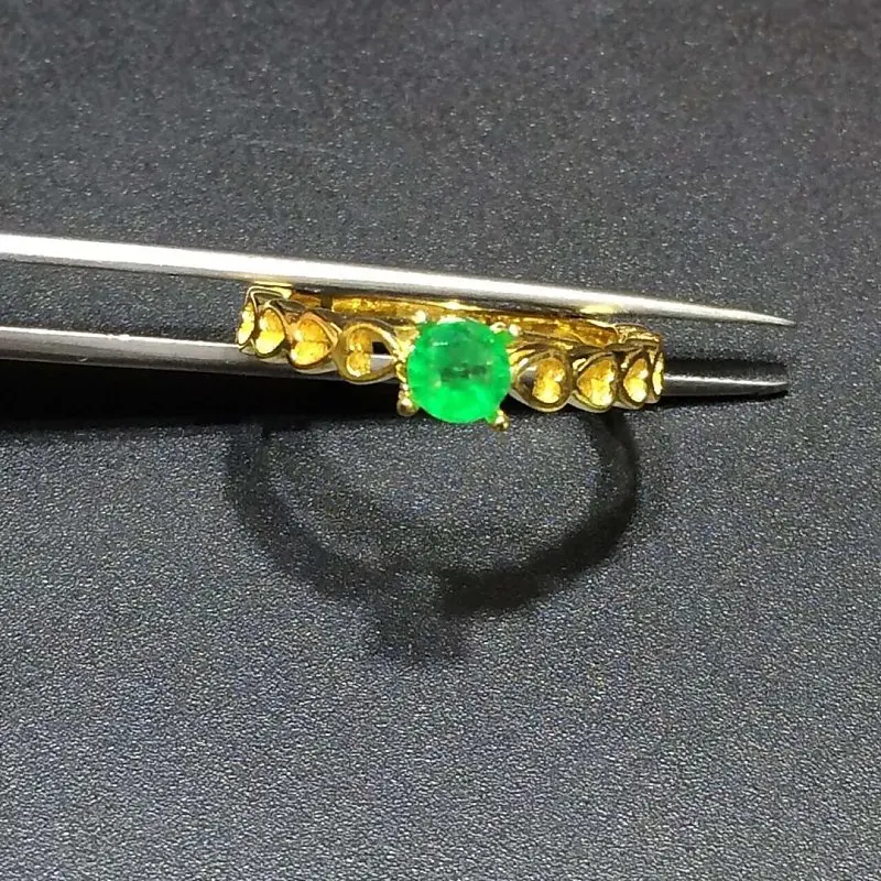 

Jewelry Anillos Qi Xuan_Fashion Jewelry_Colombia Green Stone Fashion Rings_S925 Solid Silver Woman Rings_Factory Directly Sales