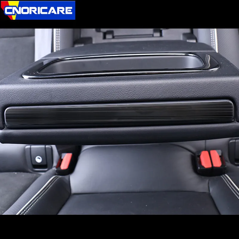 

Car Rear Armrest Water Holder Cup Strips For Volvo XC60 2018 Stainless Steel Interior Modified Decals