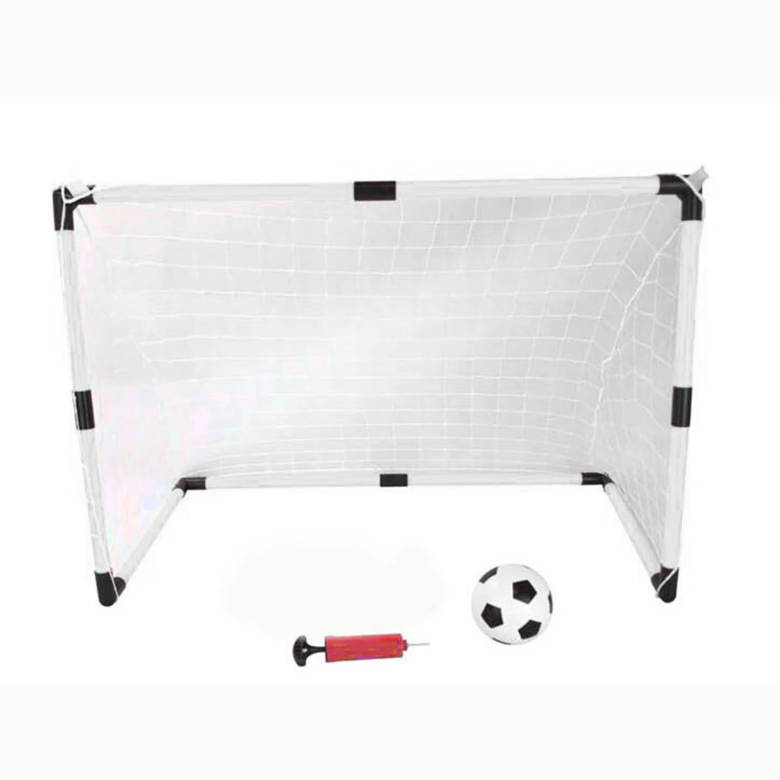 2 Sets DIY Children Sports Soccer Goals with Soccer Ball and Pump Practice Scrimmage Game Football Gate DIY White Gift For Kids 2 Sets DIY Children Sports Soccer Goals with Soccer Ball and Pump Practice Scrimmage Game Football Gate DIY White Gift For Kids