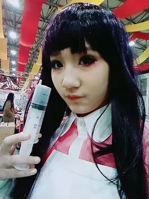Парик из волос для косплея Dangan Ronpa 2 Mikan Tsumiki с бесплатной сеткой волос|mikan tsumiki