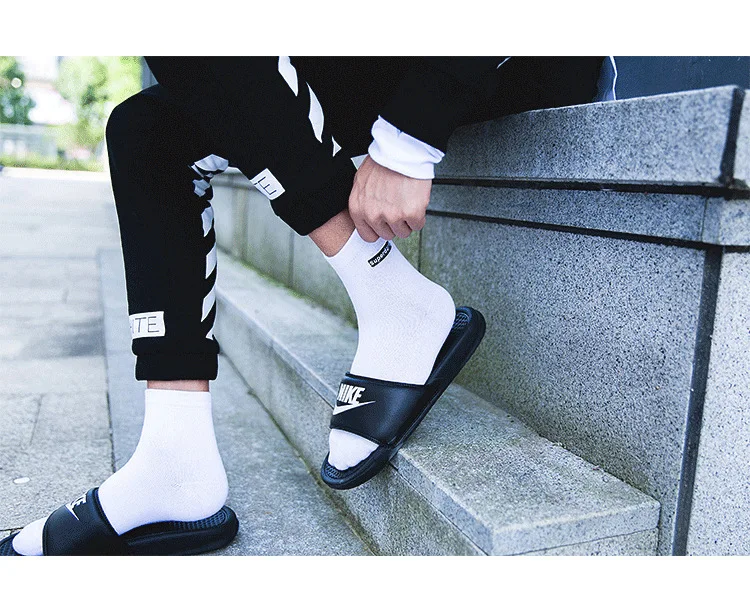 Harajuku Hip Hop Off White Winter Socks 100 Cotton Ankle Short Socks Tide Calcetines Skate Verano Hombre Regalo Para Men Fashion