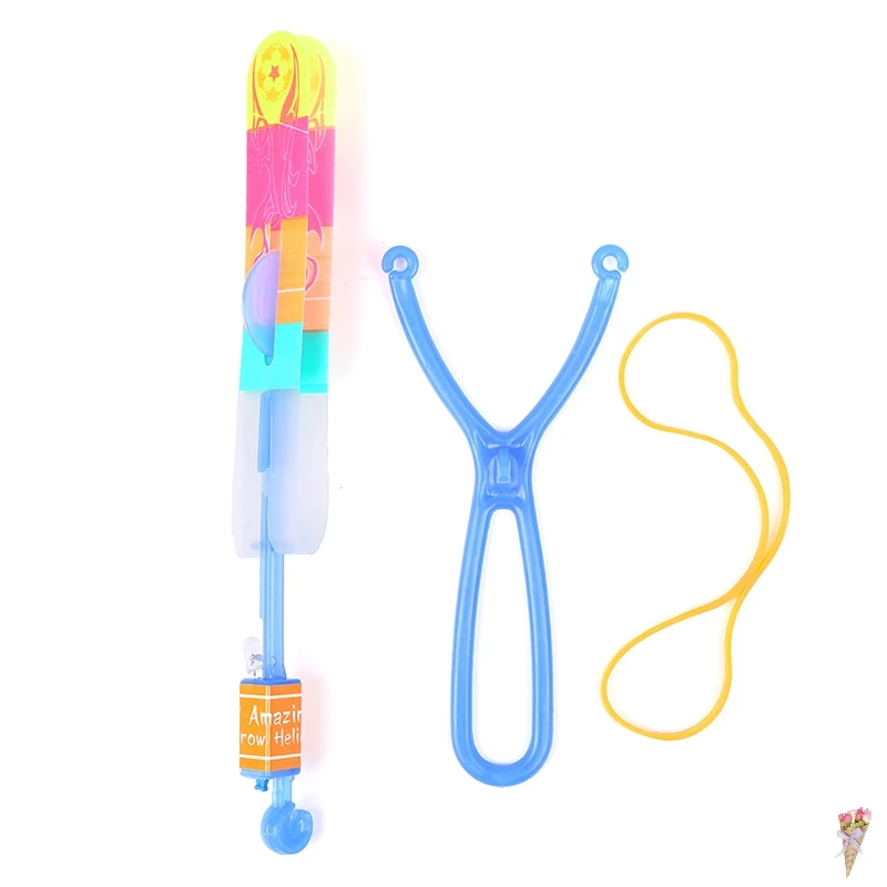

Gift1Pc Flashing Sling shot Slingshot Children Toys LED Light Slingshot Flying Arrow Catapult Outdoor Toy Kids Boys