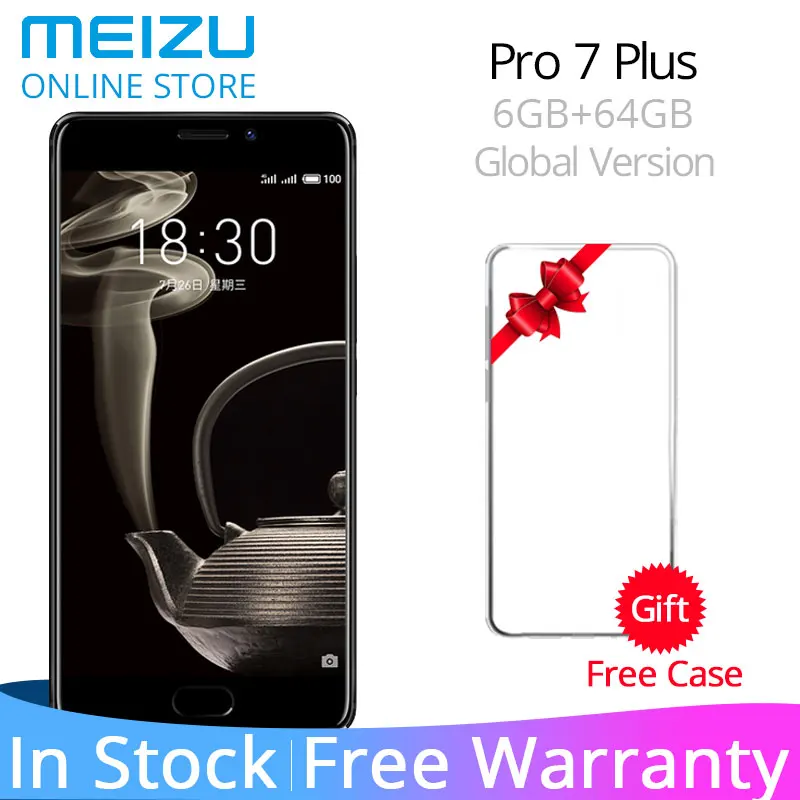 Официальная глобальная версия Meizu Pro 7 плюс 6 ГБ Ram 64 Rom мобильный телефон на