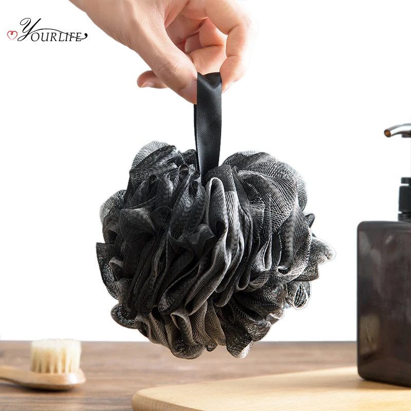 OYOURLIFE 1 قطعة شبكة كرة استحمام كبيرة حمام زهرة الحمام رغوة أدوات ل الجسم Wisp الجافة فرشاة تقشير معدات تنظيف