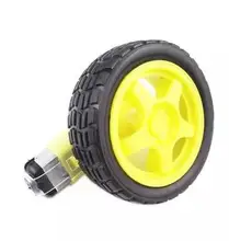 4pcs/lot smart car TT motor smart car gear motor with wheel tire optional encoder wheel