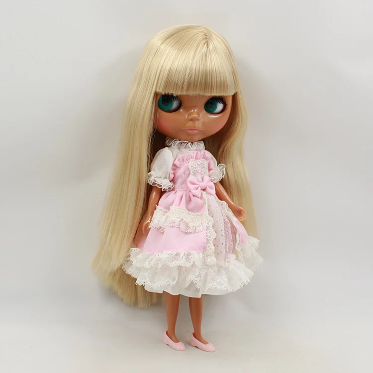 

factory Blyth Doll dark skin No.KF538y Golden Hair with bangs 1/6 30cm normal body