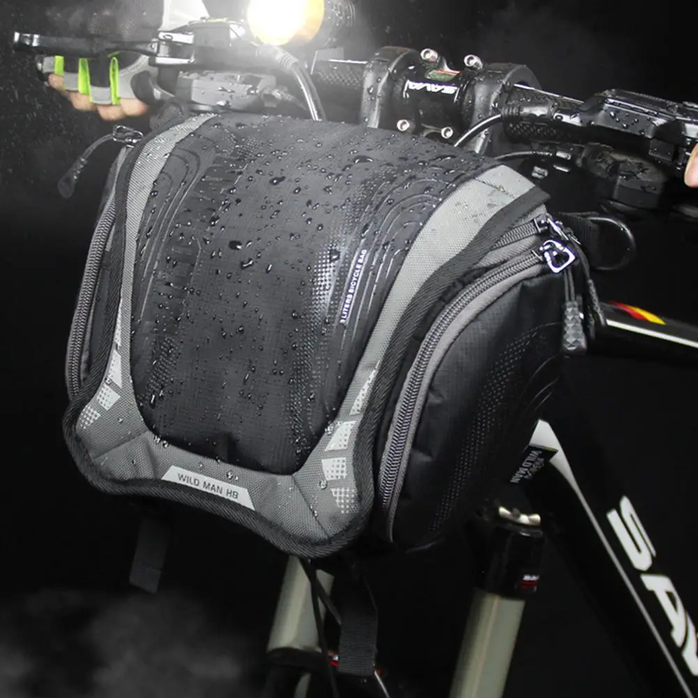 White Велосипедный горный велосипед Водонепроницаемая передняя ручка DSLR камера сумка - Цвет: White