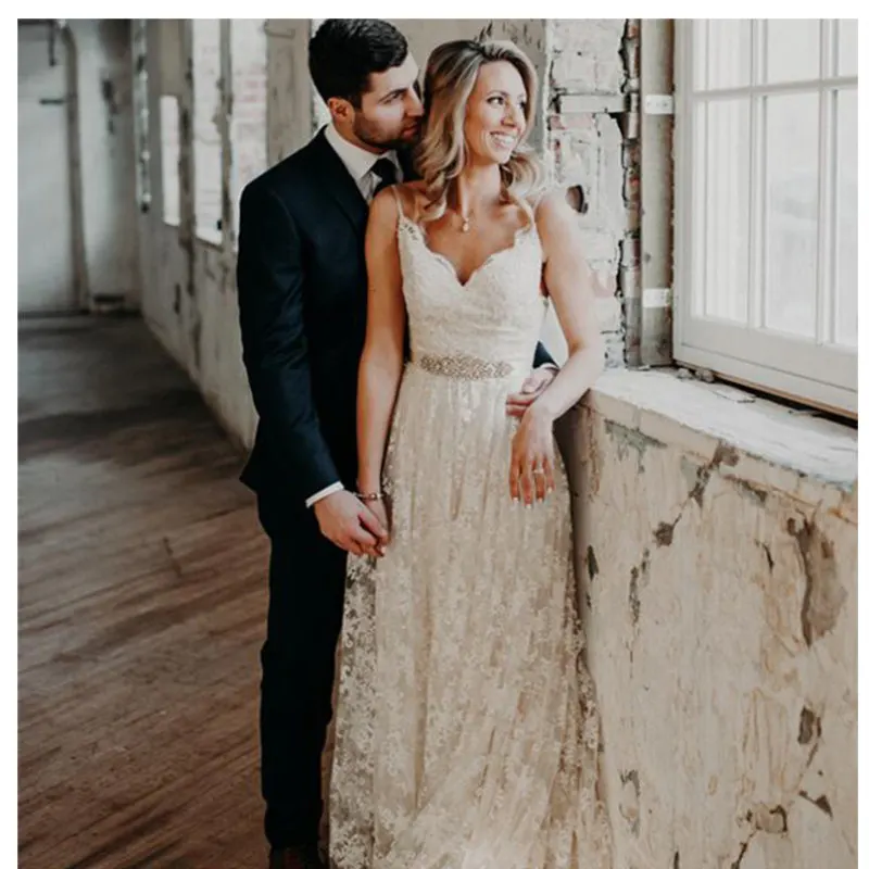 SoDigne-Ivory-Informal-Wedding-Dress-2019-A-Line-Crystal-Sash-Bride-Wedding-Dresses-Romantic-Vestidos-de (3)