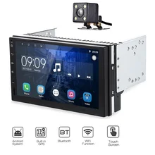 7023 Android 6.0.1 Car Radio Player GPS Navigation 2Din Quad-core Ultra-thin WiFi DVR Support TF and Video Output With Camera
