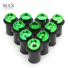 10x CNC motorcycle body light screw Windscreen Bolt 5mm FOR yamaha yzf r6 1999-2004 r1 2002-2003 r6s fz1 fazer