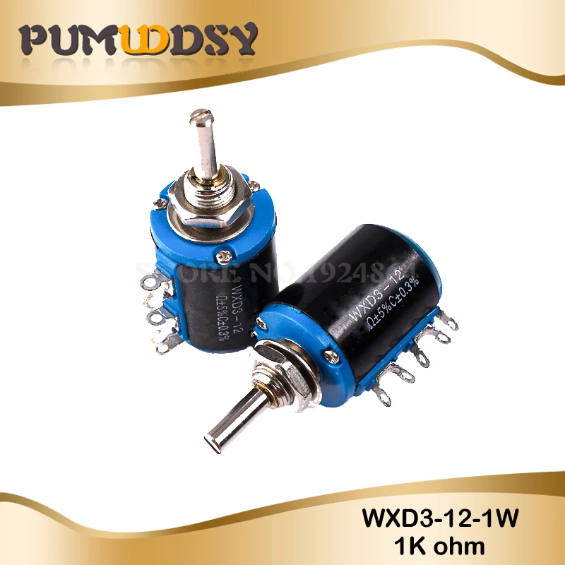 2 шт WXD3-12 1W 1K ohm WXD3-12-1W 5 кольцевой мультикруговой прецизионный потенциометр с