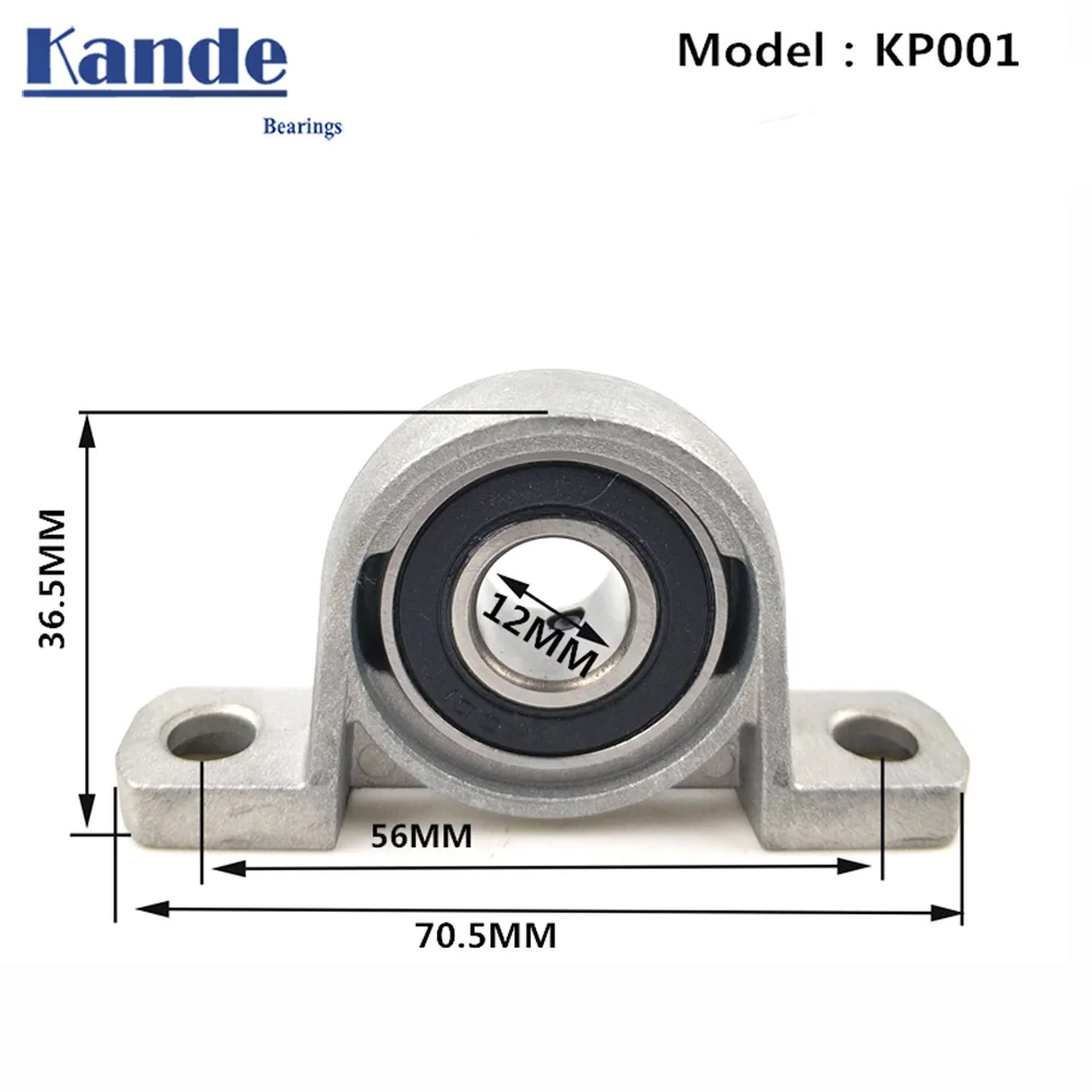 Kande подшипники KP001 1 шт. KP001 цинкового сплава миниатюрные вертикальные подшипники/цинковый сплав установлен/диаметр: 12 мм