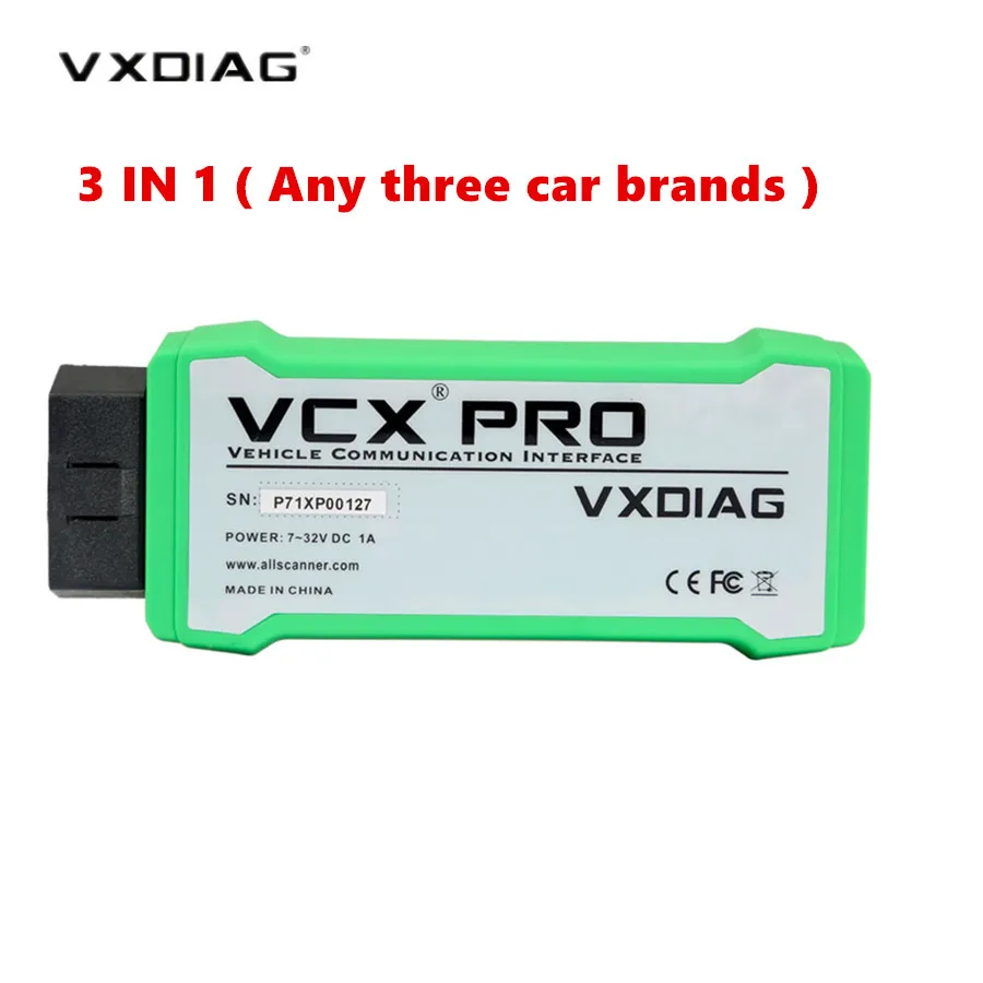 

VXDIAG VCX NANO PRO 3 in 1 for MAZDA /HONDA /VOLVO /TOYOTA / JLR etc Auto Diagnostic Tool