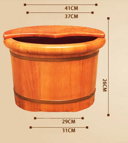 Дубовая бочка для ног, домашняя ванна для ног из цельного дерева, устройство для паровой фумигации, бочка для педикюра для взрослых