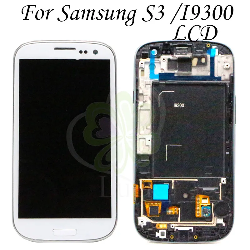 

100% AMOLED LCD for Samsung Galaxy S3 Neo i9300i i9301 i9301i lcd Display Touch Screen Digitizer Replacement with Frame