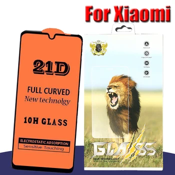 

50pcs 21D Full Coverage Printing Tempered Glass For Xiaomi Mi 9 8 SE A2 Lite POCO F1 CC9 9T 9X Screen Protector With New Package