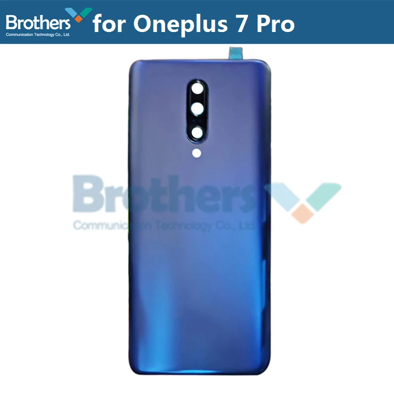 Original for Oneplus 7 Pro Back Cover Battery Housing with Camera Glass Lens for 1+7 Pro Battery Door Phone Replacement NoButton (9)
